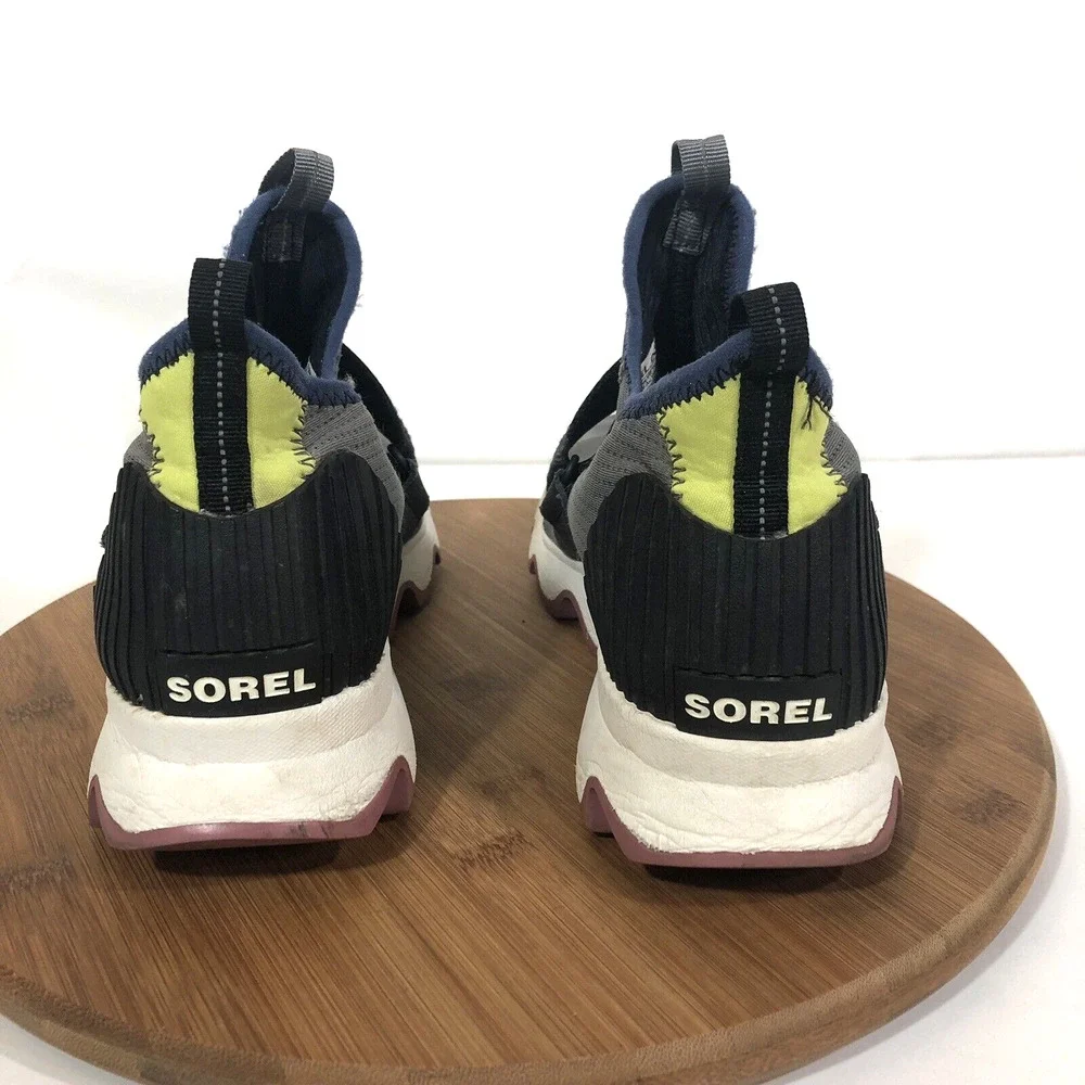 Sorel Kinetic Sneak Quarry Gray NL3774 Sneakers Shoe Women's 8 Low Top Mesh